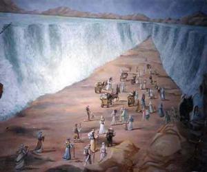 Puzzle Μωυσής χωρίζουν τα νερά της Ερυθράς Θάλασσας κατά την έξοδο του εβραϊκού λαού